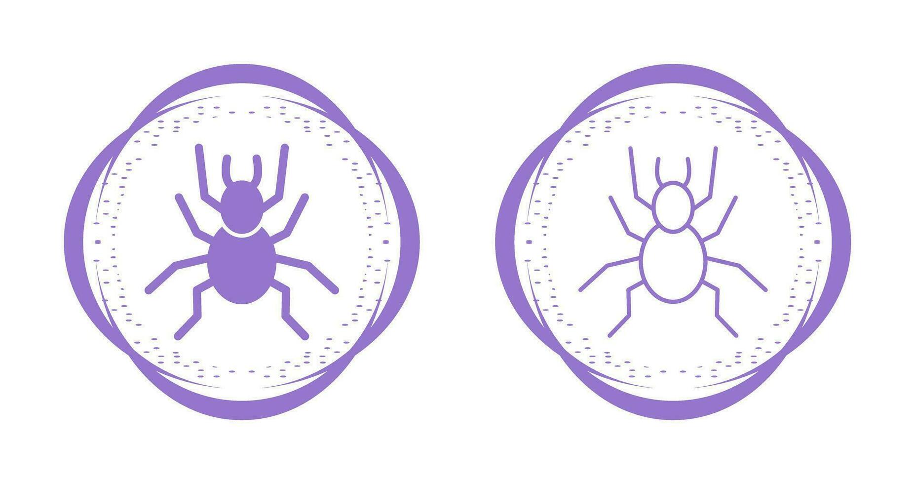 icono de vector de araña