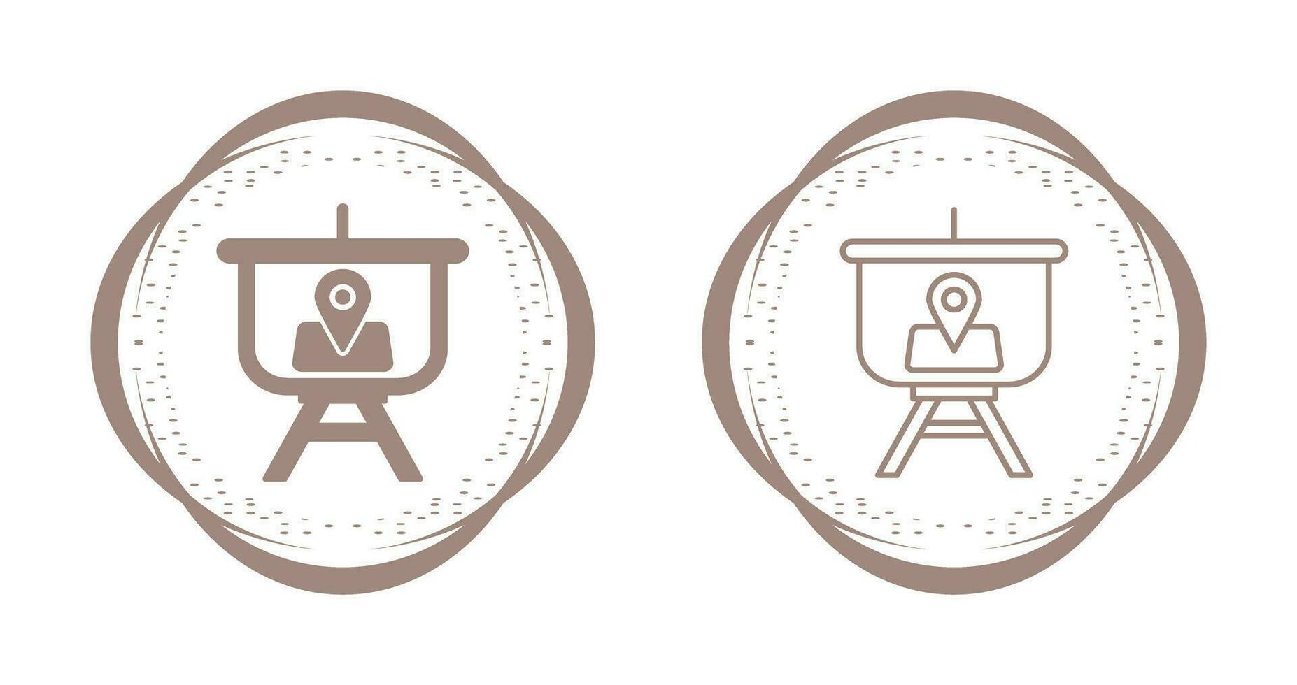 Location Presentation Vector Icon