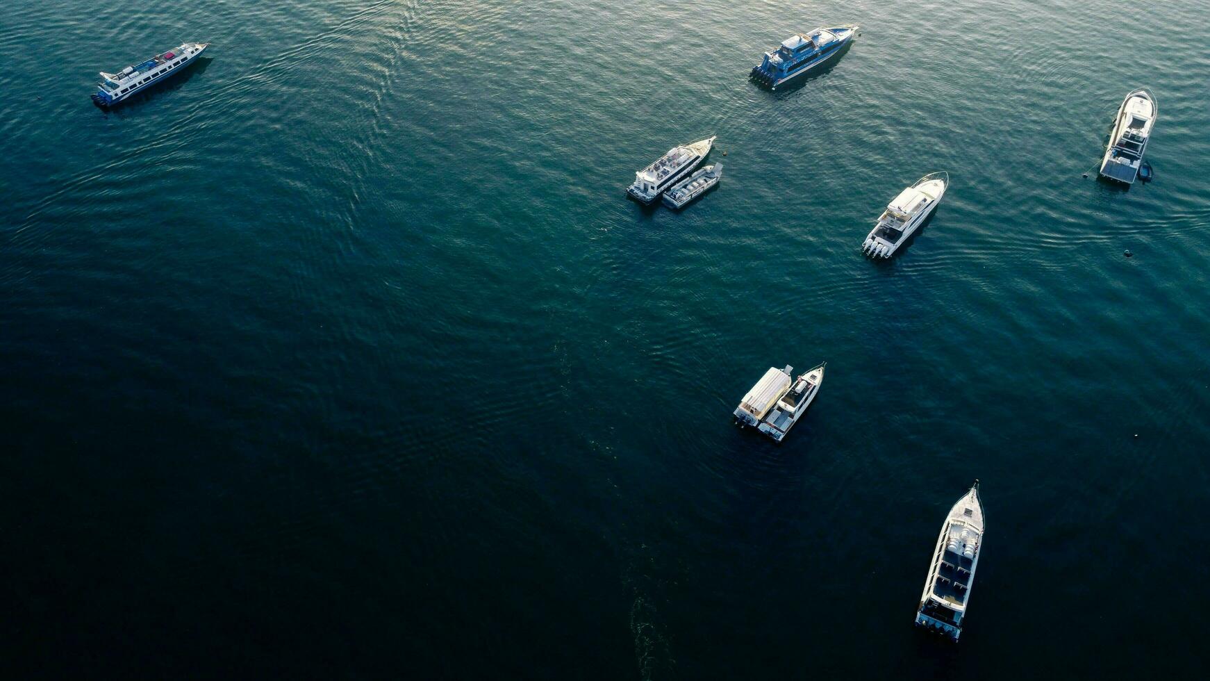 Boats On Water Landscape View Aerial photo