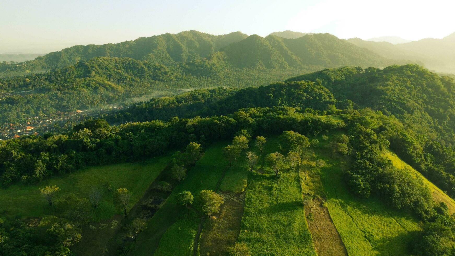 Mountain Green Aerial View Photo