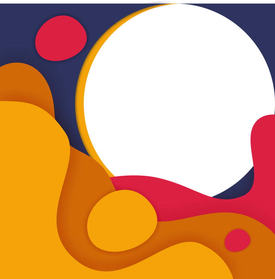 transparent orange wave abstract background png