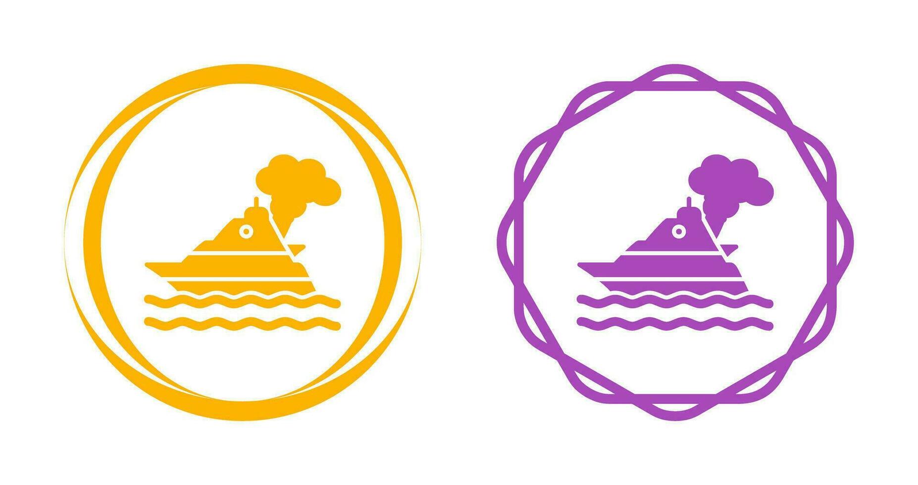 Ship Pollution Vector Icon