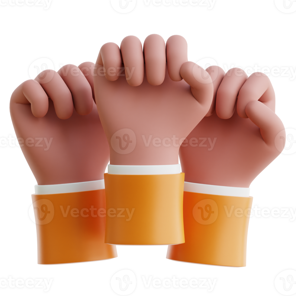 Fist Hand 3d Icon Illustrations png