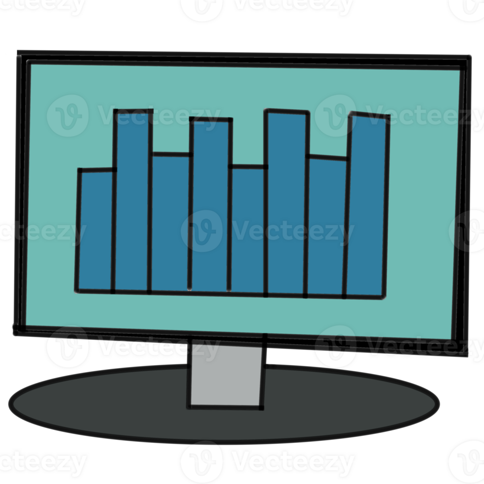 computer screen showing graphs png