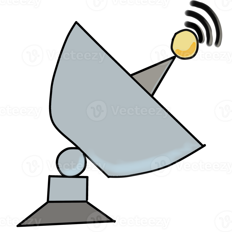 satelliet schotel antenne verzenden signaal png