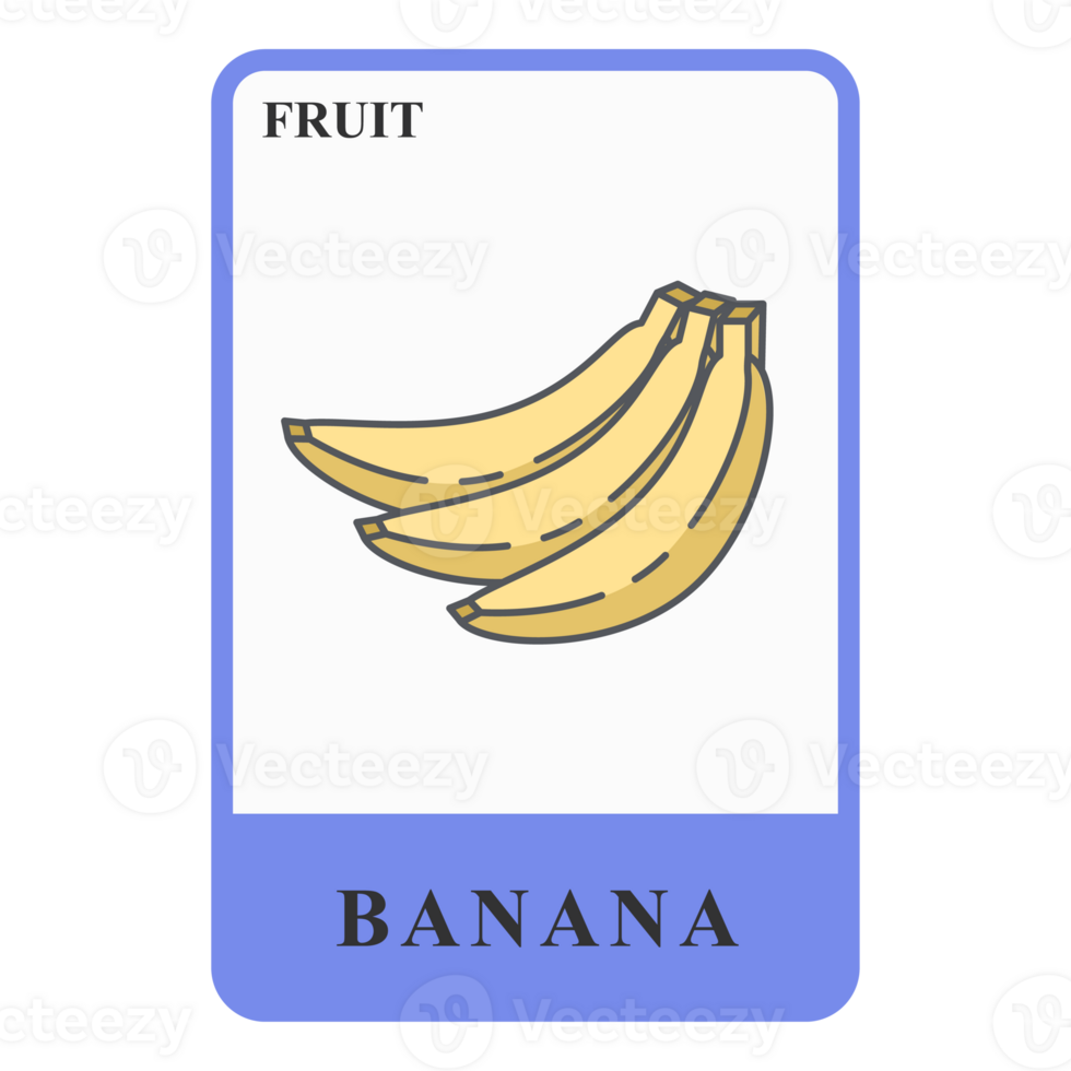Bananas Customizable Playing Name Card Healthy Fruit Ingredients
