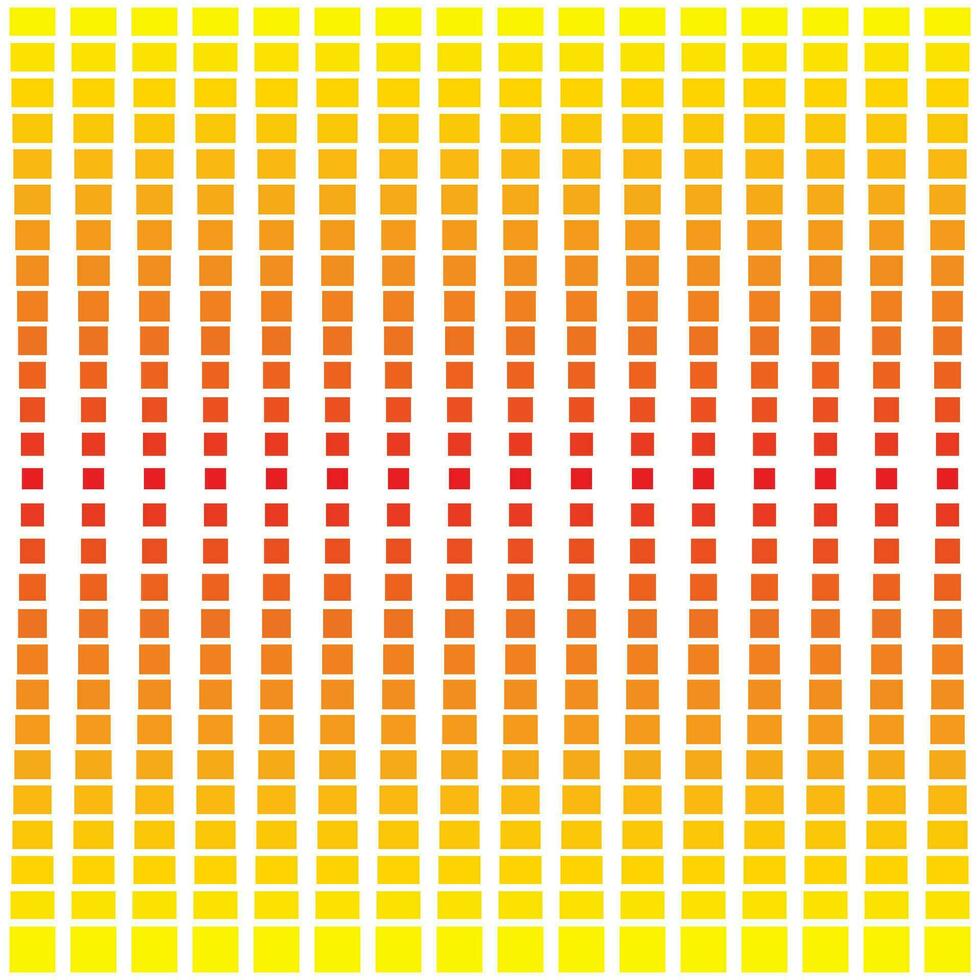 simple abstract yellow red color square halftone pattern vector