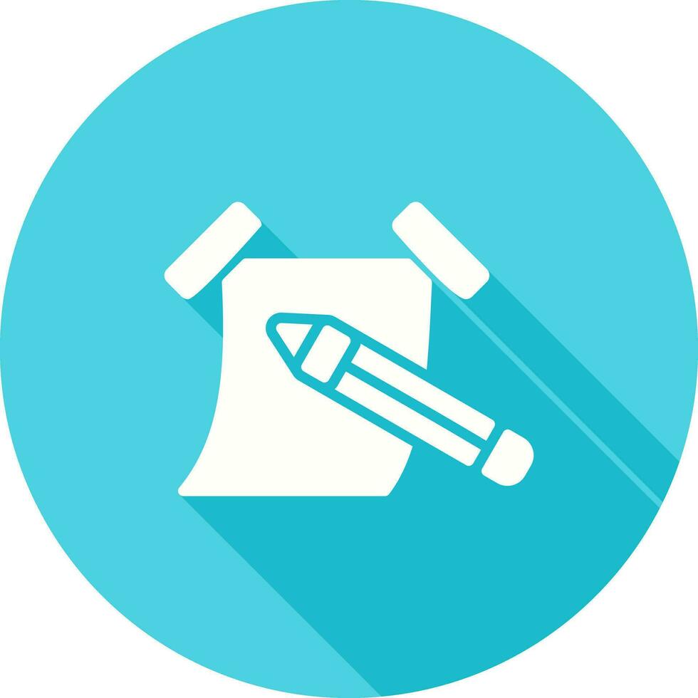 Sticky note with pencil Vector Icon