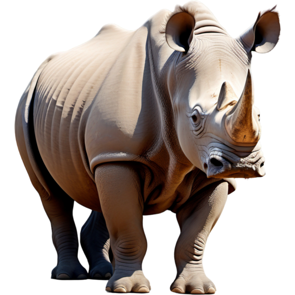 Rhinoceros Savannah Namibia. AI Generative png