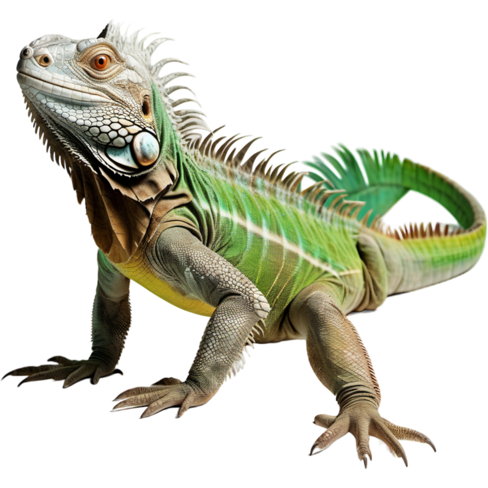 Iguana Bahamas Island. AI Generative png