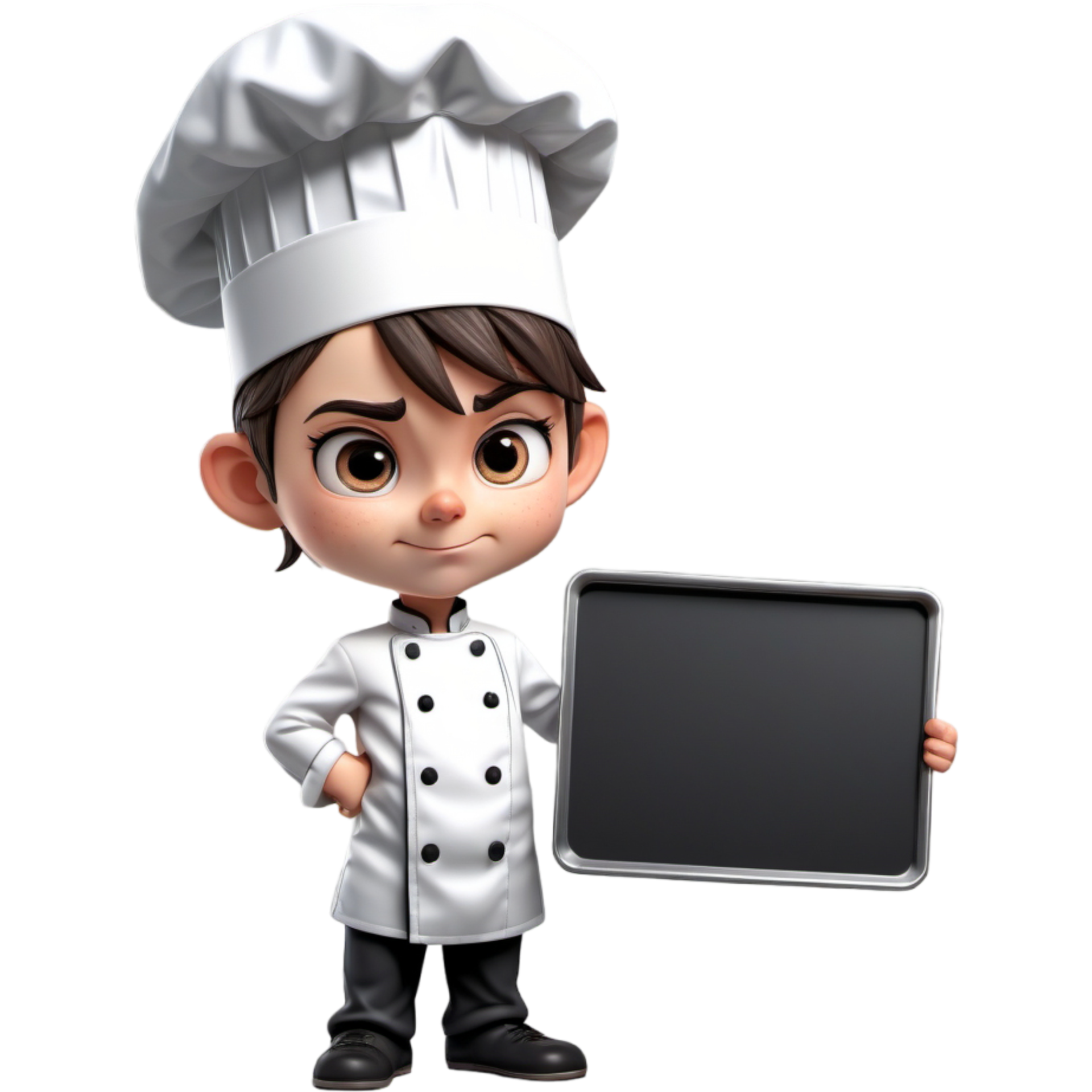 Chef Is Holding A Baking Sheet With Disgusted Expression AI Generative chef-is-holding-a-baking-sheet-with-disgusted-expression-ai-generative