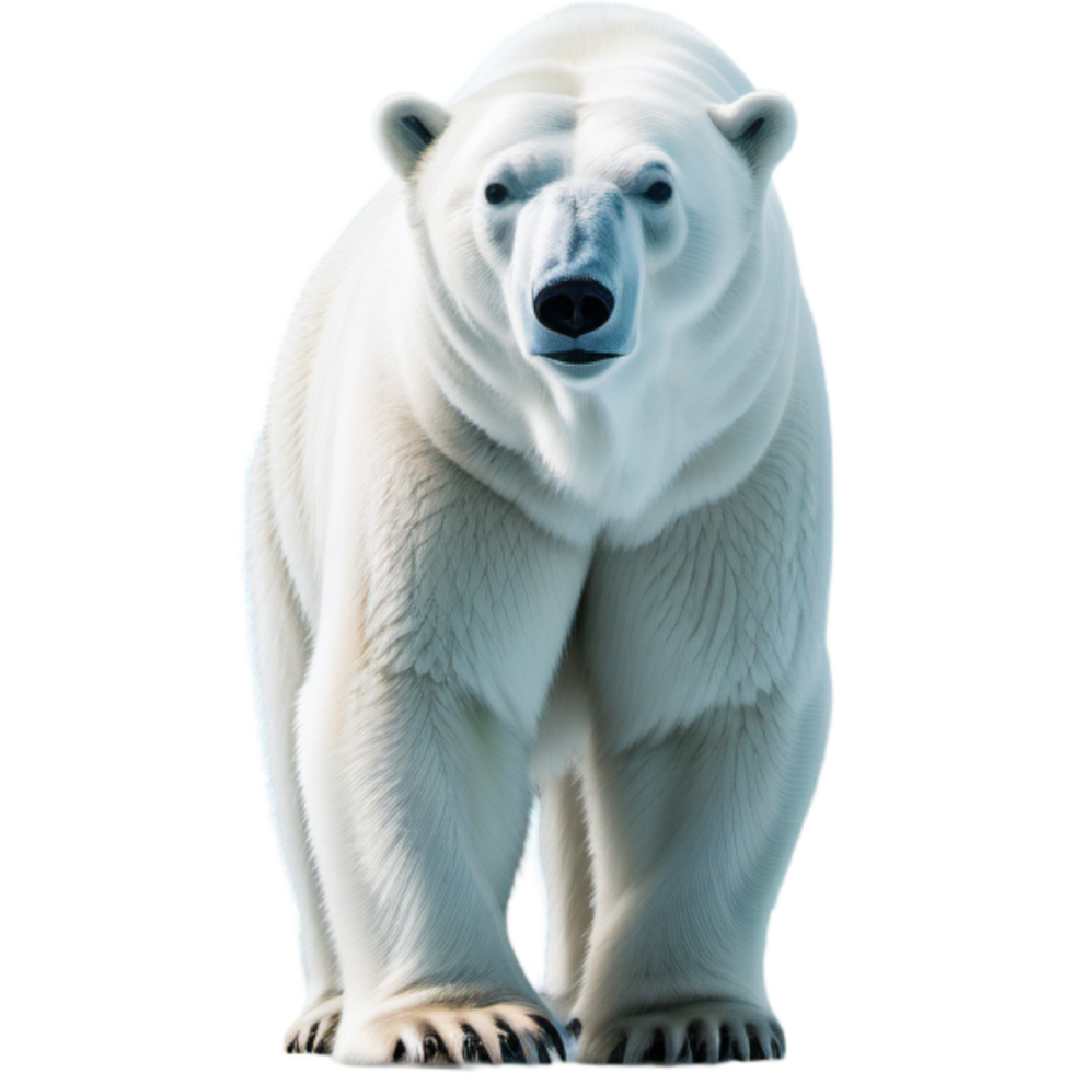 Polar Bear Ice Wanderer Greenland. AI Generative png