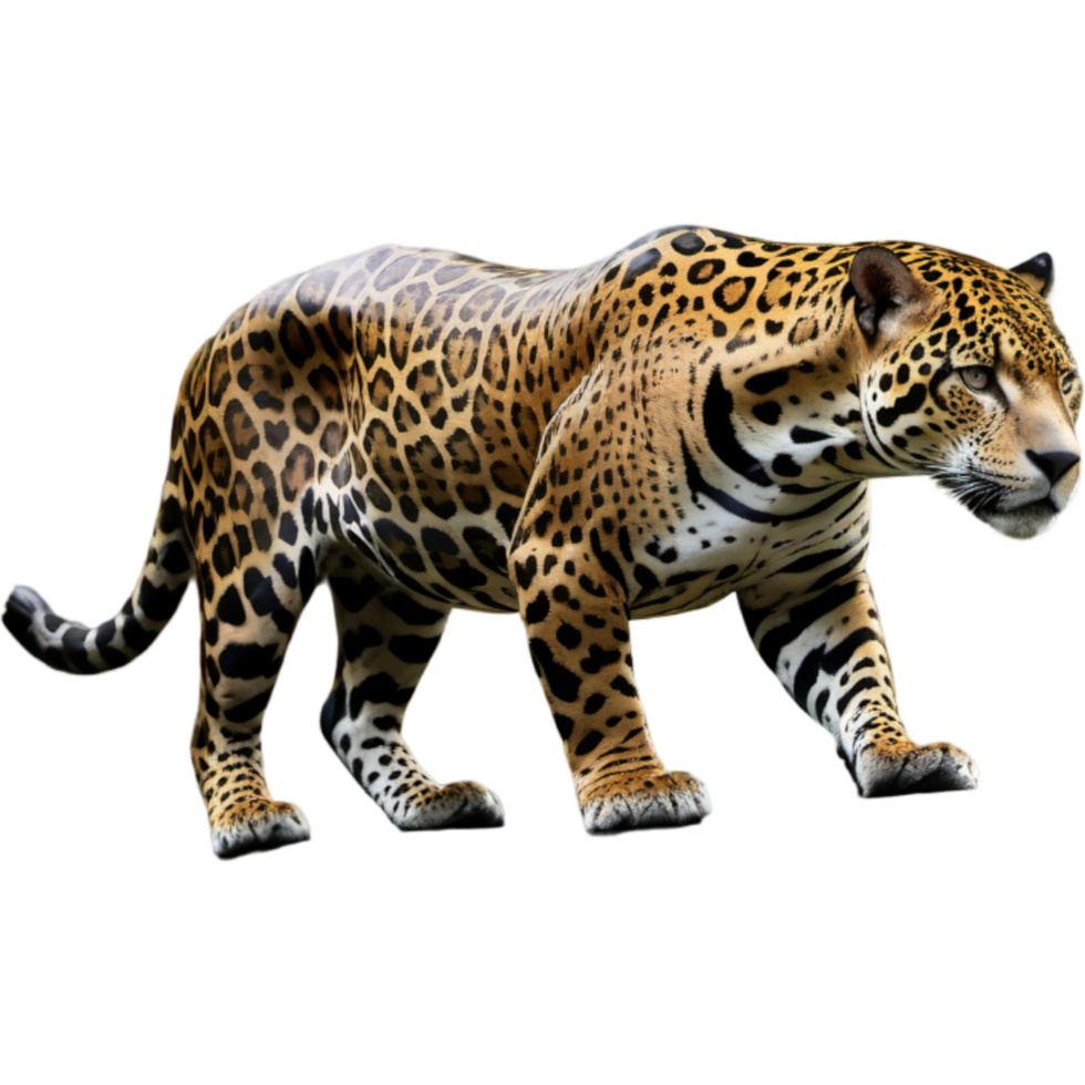 Jaguar Rainforest Brazil. AI Generative png