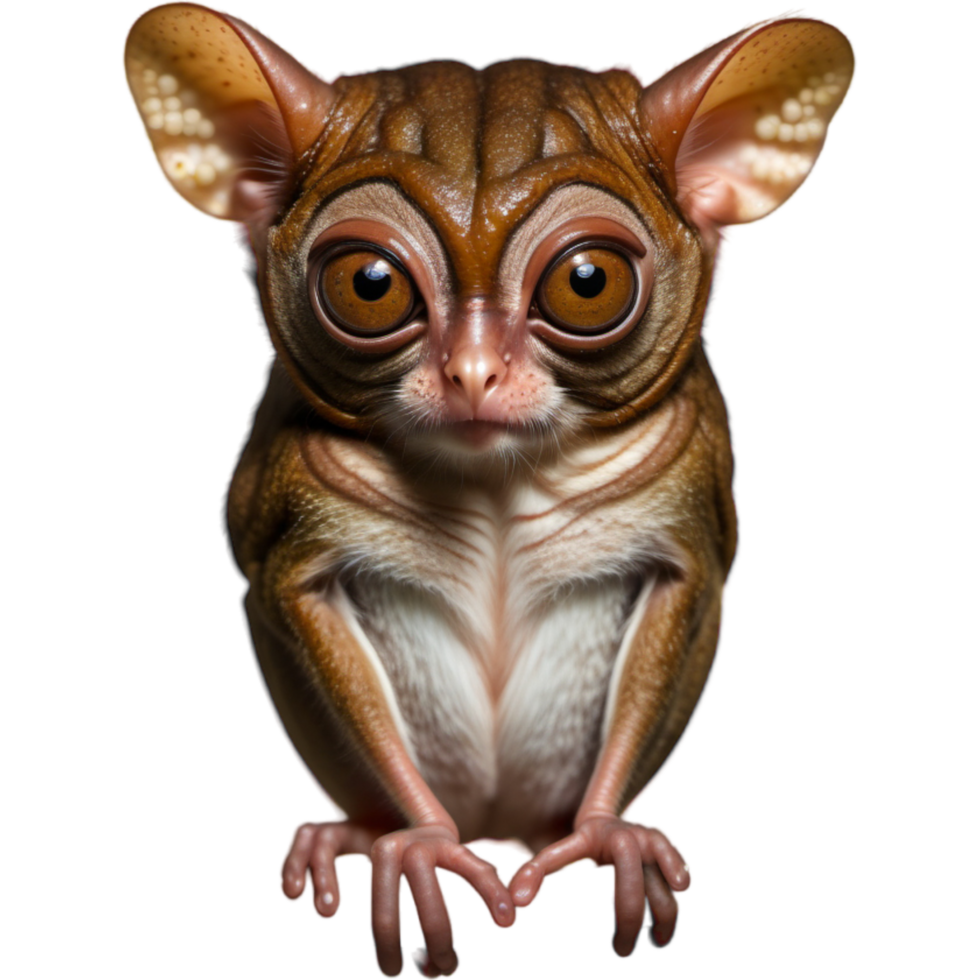 Tarsier Night Watcher Philippines. AI Generative png