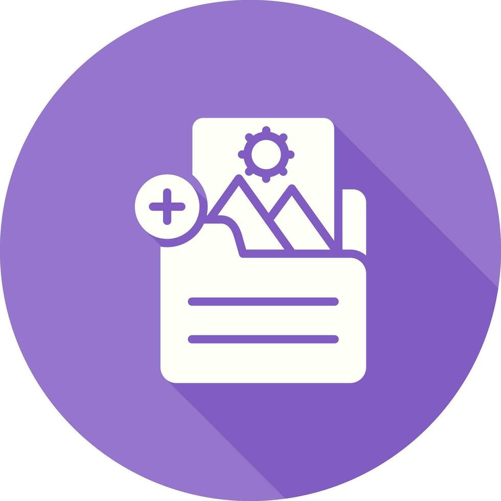 Document Insert Image Vector Icon