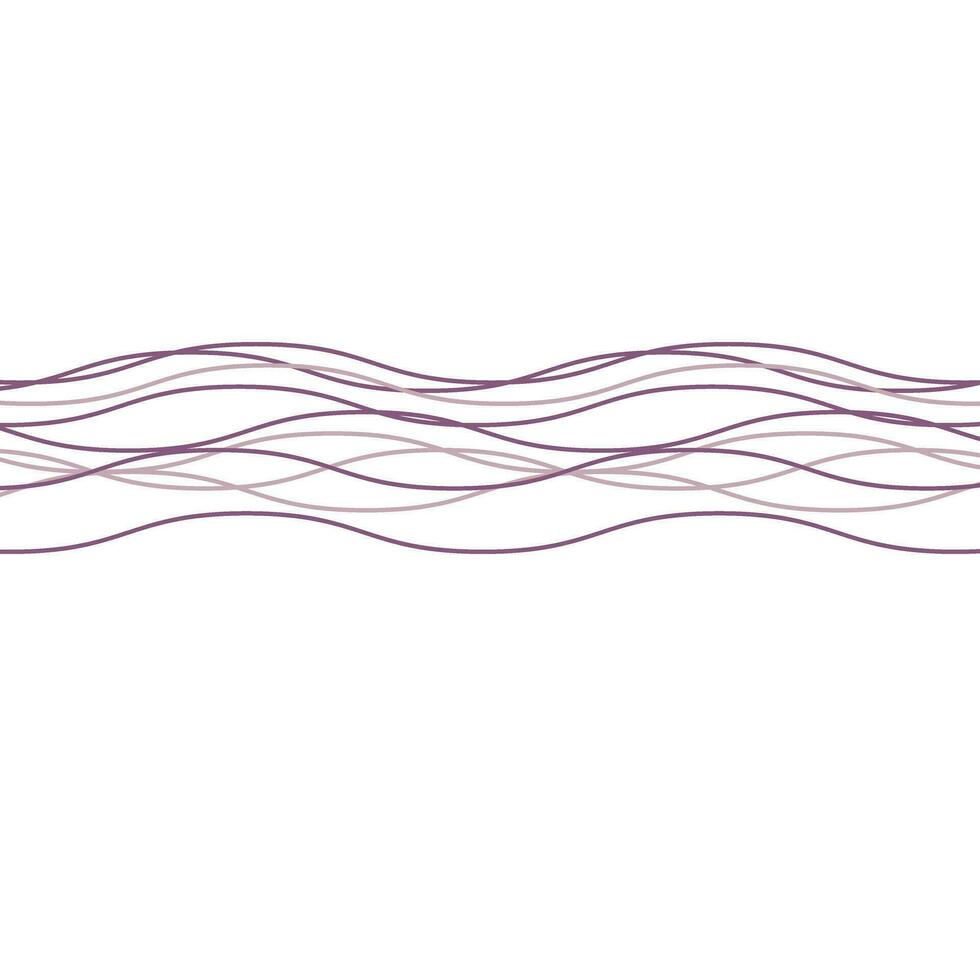 simple abstract violet color wave line pattern vector