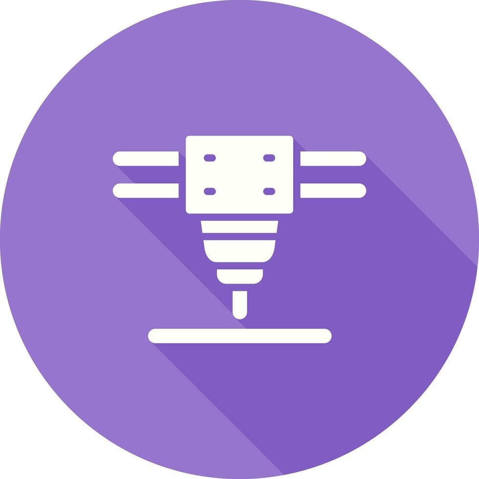 Laser Cutting Machine Vector Icon