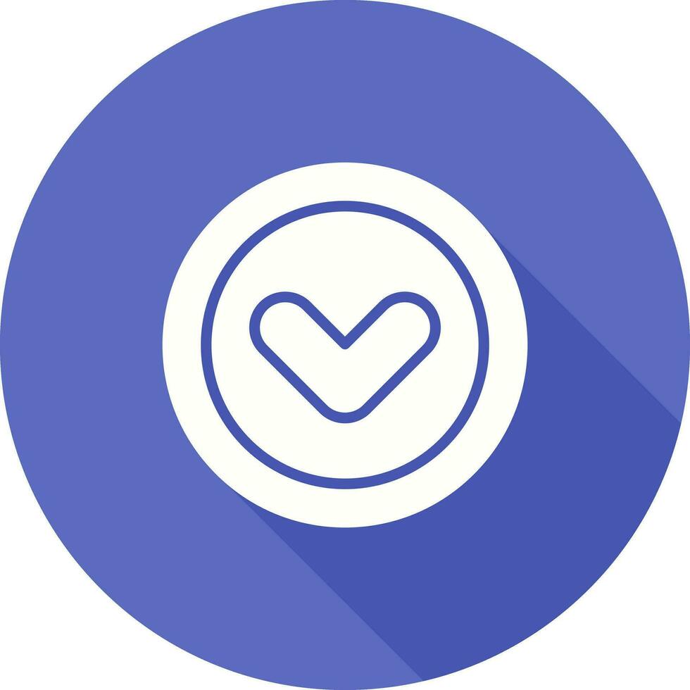 Angle Down Vector Icon