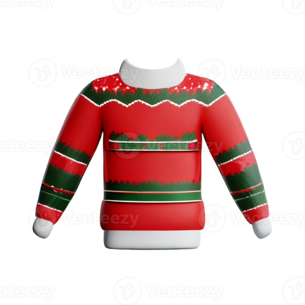 Christmas Sweater Shirt AI Generative png