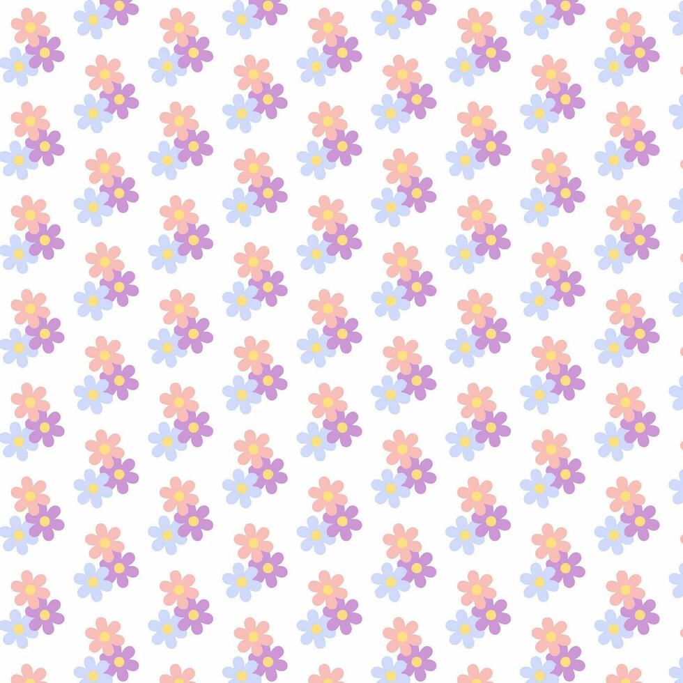 flower pattern design for decorating, wallpaper, wrapping paper, fabric, backdrop and etc. vector