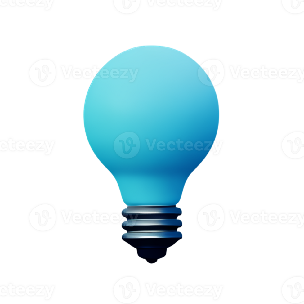 LightBulb Idea Lamp AI Generative png