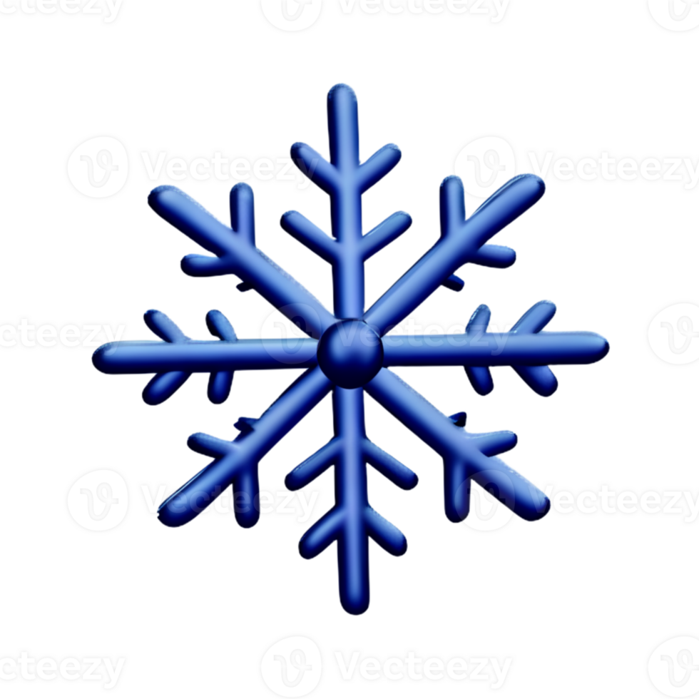 Christmas Snowflake Ice AI Generative png