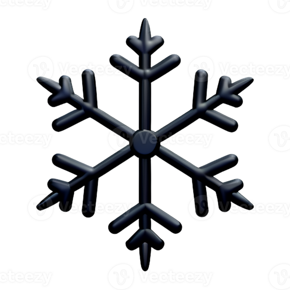 Christmas Snowflake Ice AI Generative png