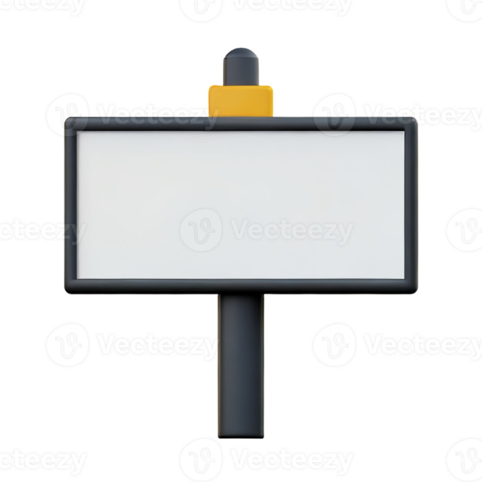 board White Blank AI Generative png