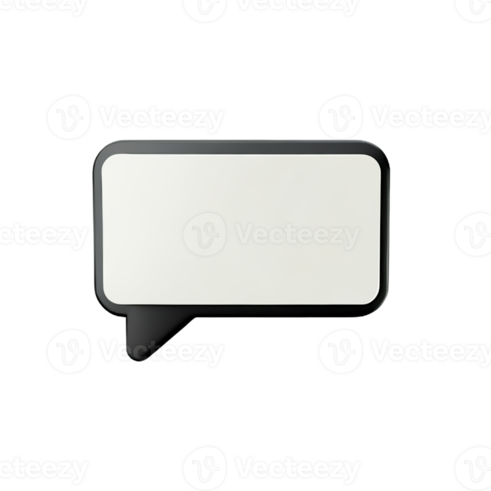 Speech Bubble Message  AI Generative png