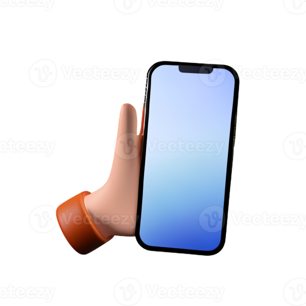 Mockup Phone Screen AI Generative png