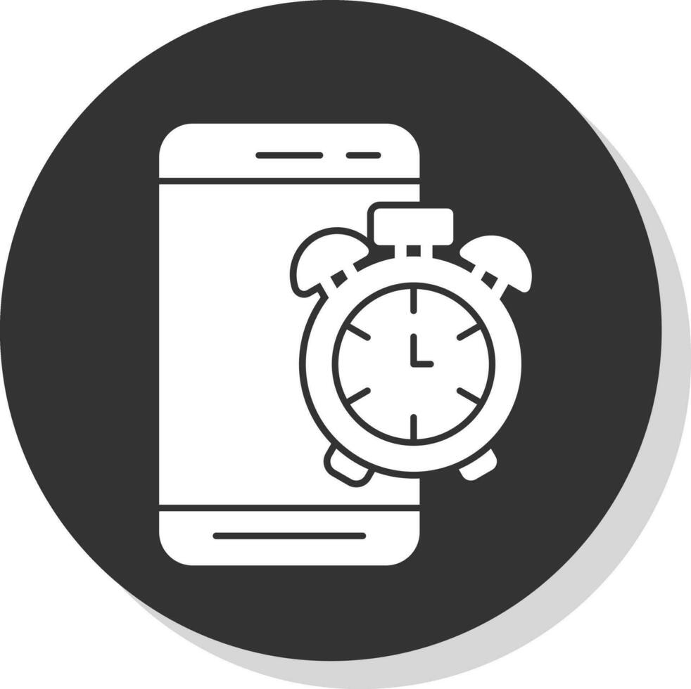 Mobile Alarm  Vector Icon Design