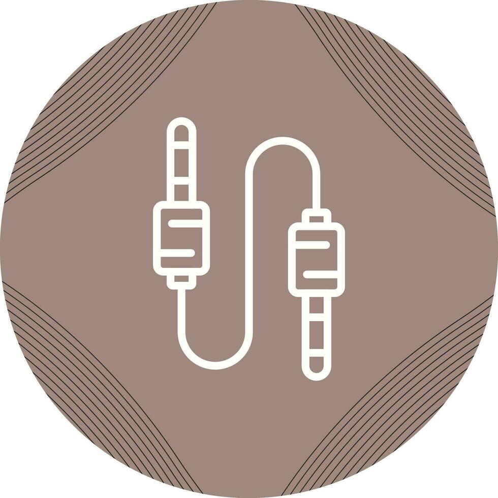 audio cable vector icono