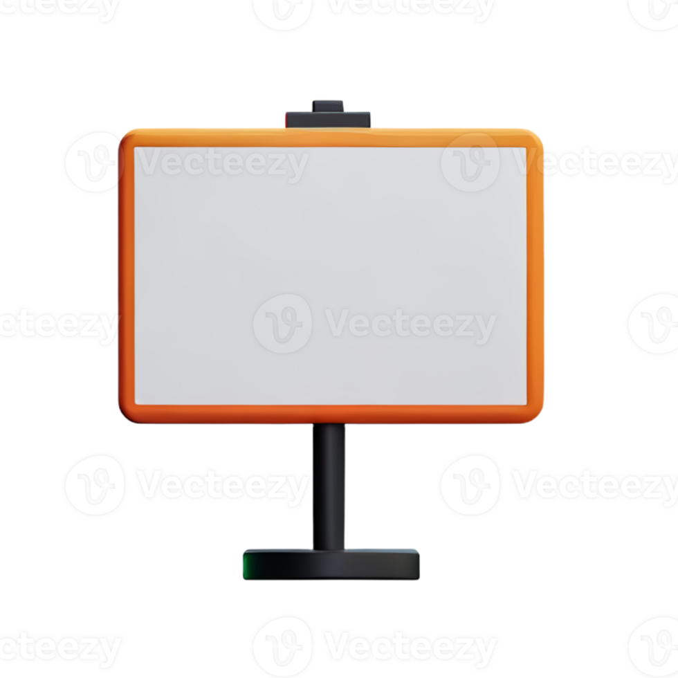 board White Blank AI Generative png