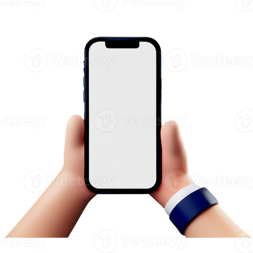 Mockup Phone Screen AI Generative png