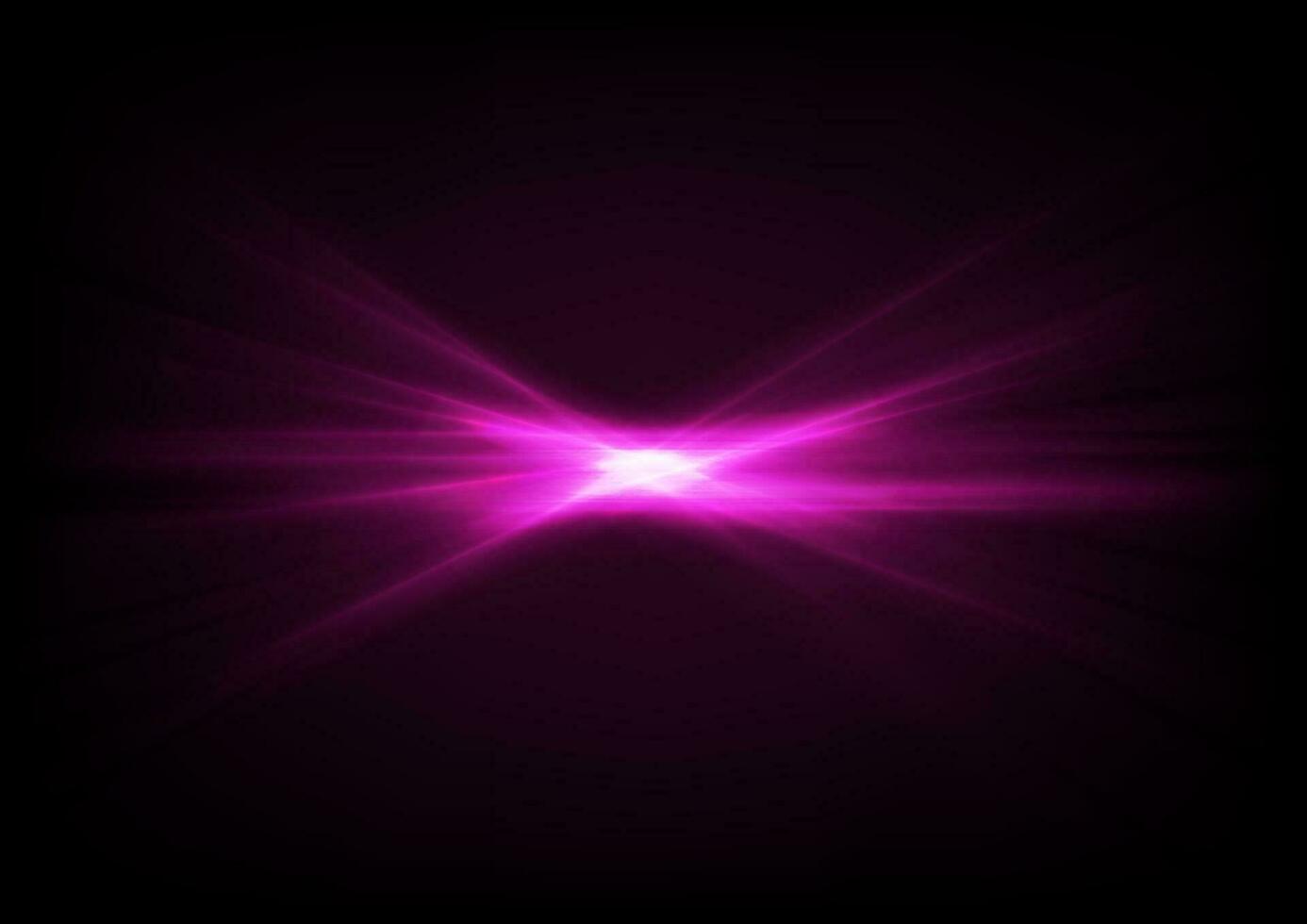 Bright shiny purple glowing laser rays abstract background vector