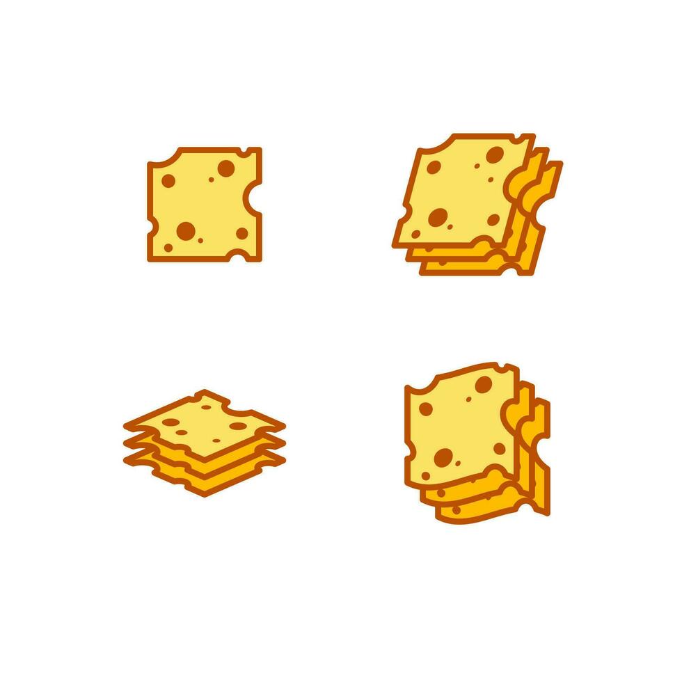 Cheese Slice Icon vector