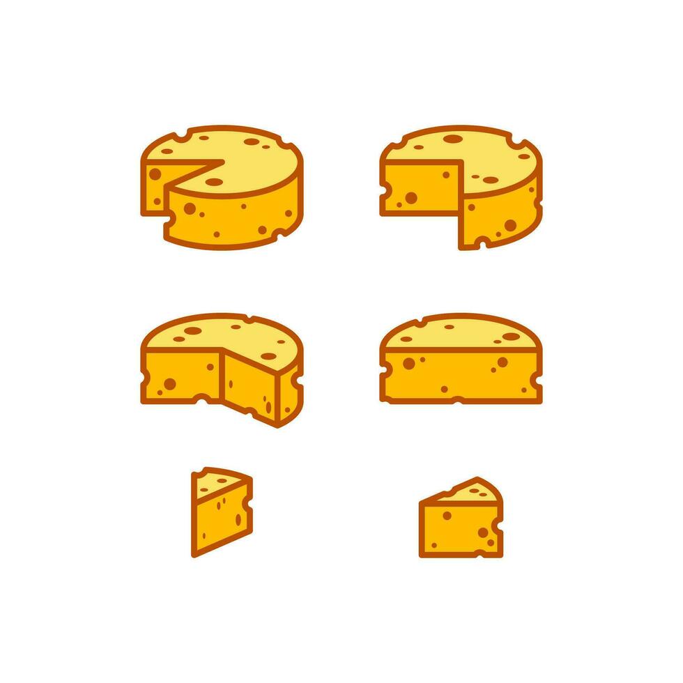 Cheese Wheel Icon vector