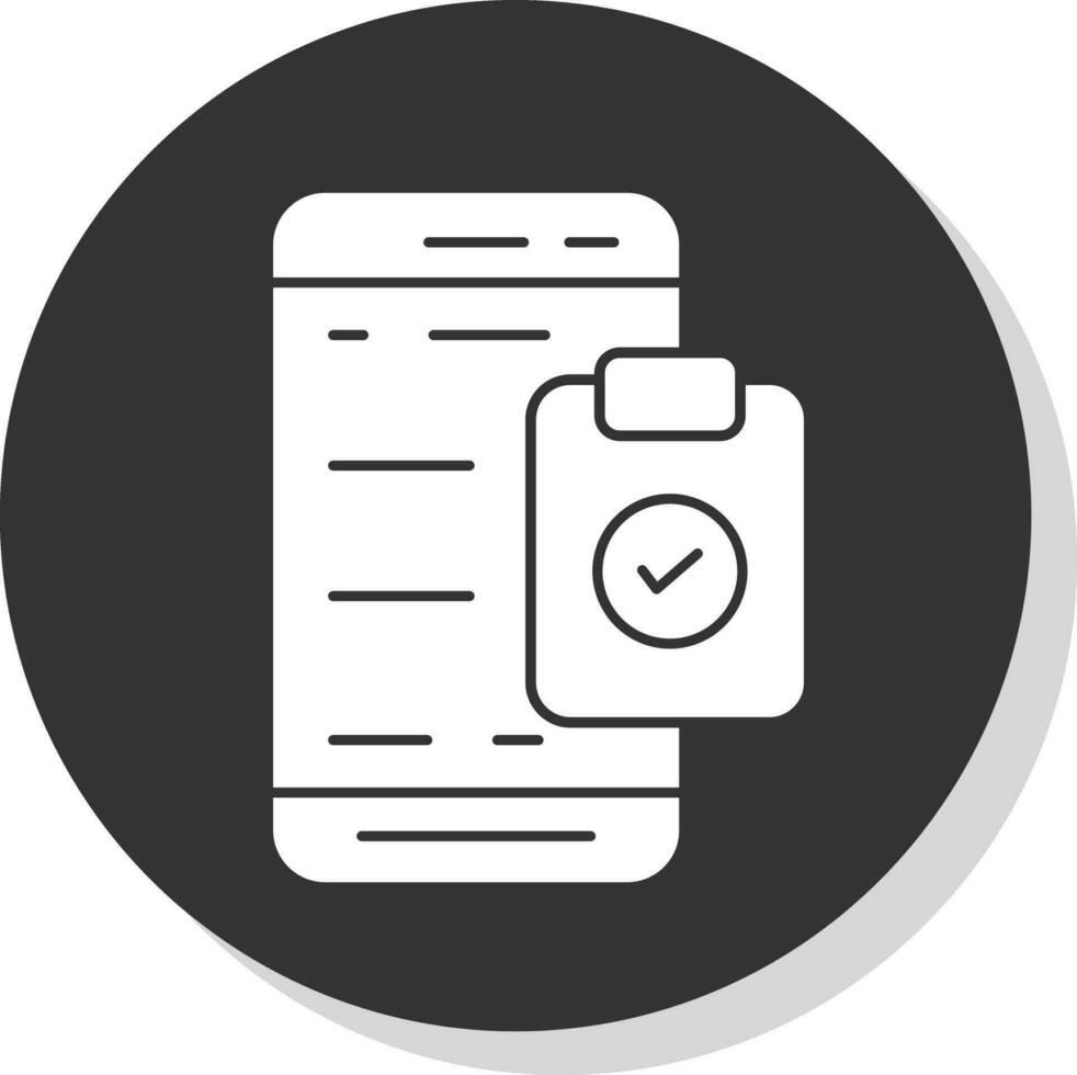 Mobile Check List  Vector Icon Design