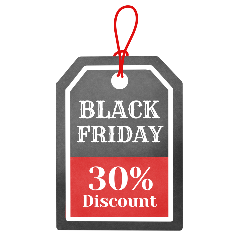 Black Friday Discount Tag 30 png