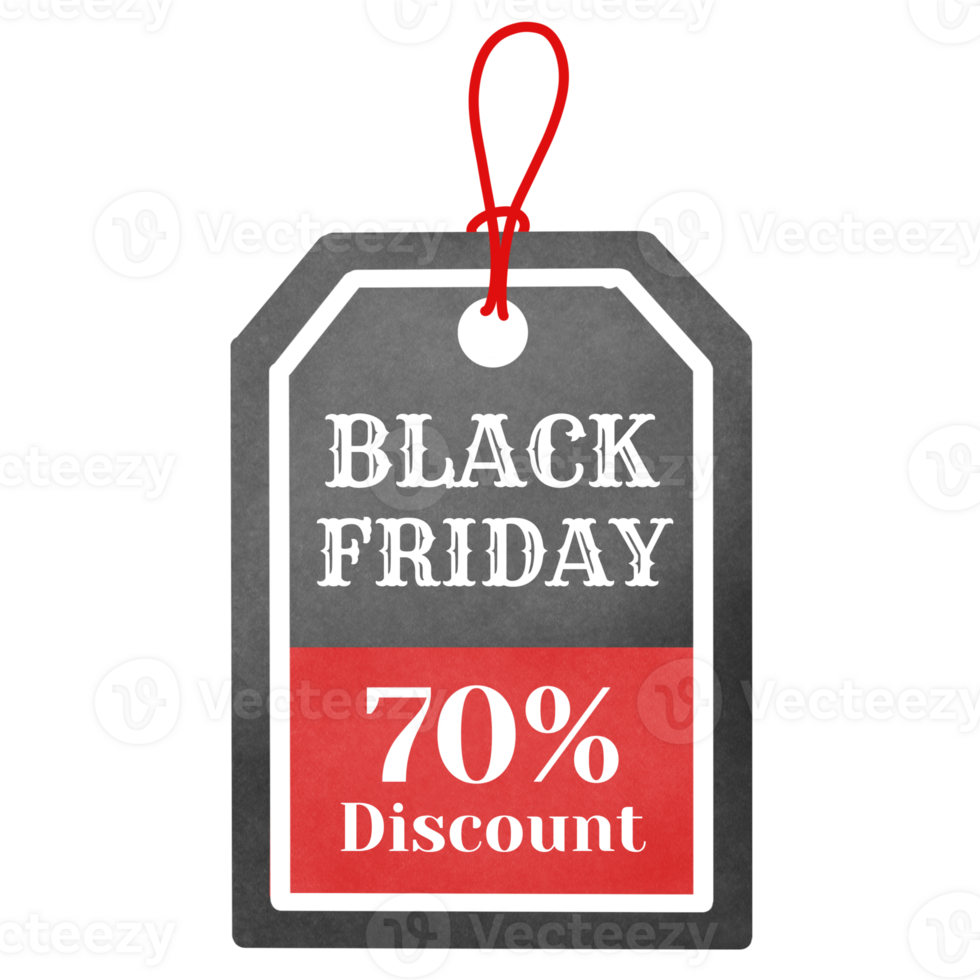 Black Friday Discount Tag 70 png