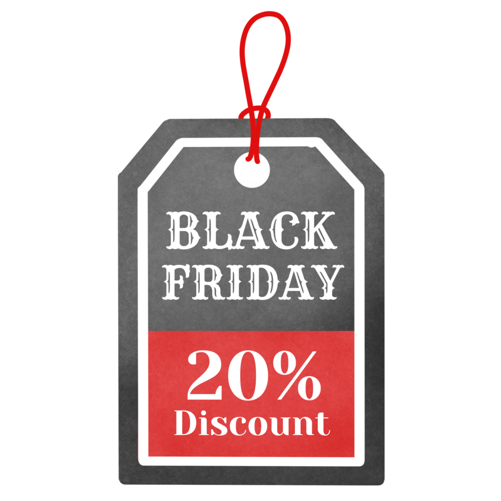 Black Friday Discount Tag 20 png