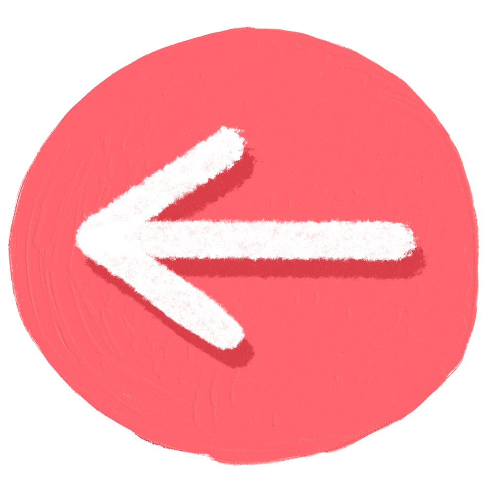 The leftwards arrow is in an orange circle. png