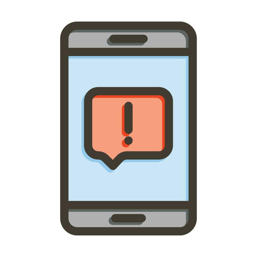 Complaint Vector Thick Line Filled Colors Icon For Personal And Commercial Use.
