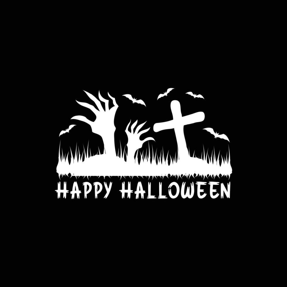 Happy Halloween vector t-shirt design. Halloween t-shirt design. Can be used for Print mugs, sticker designs, greeting cards, posters, bags, and t-shirts.
