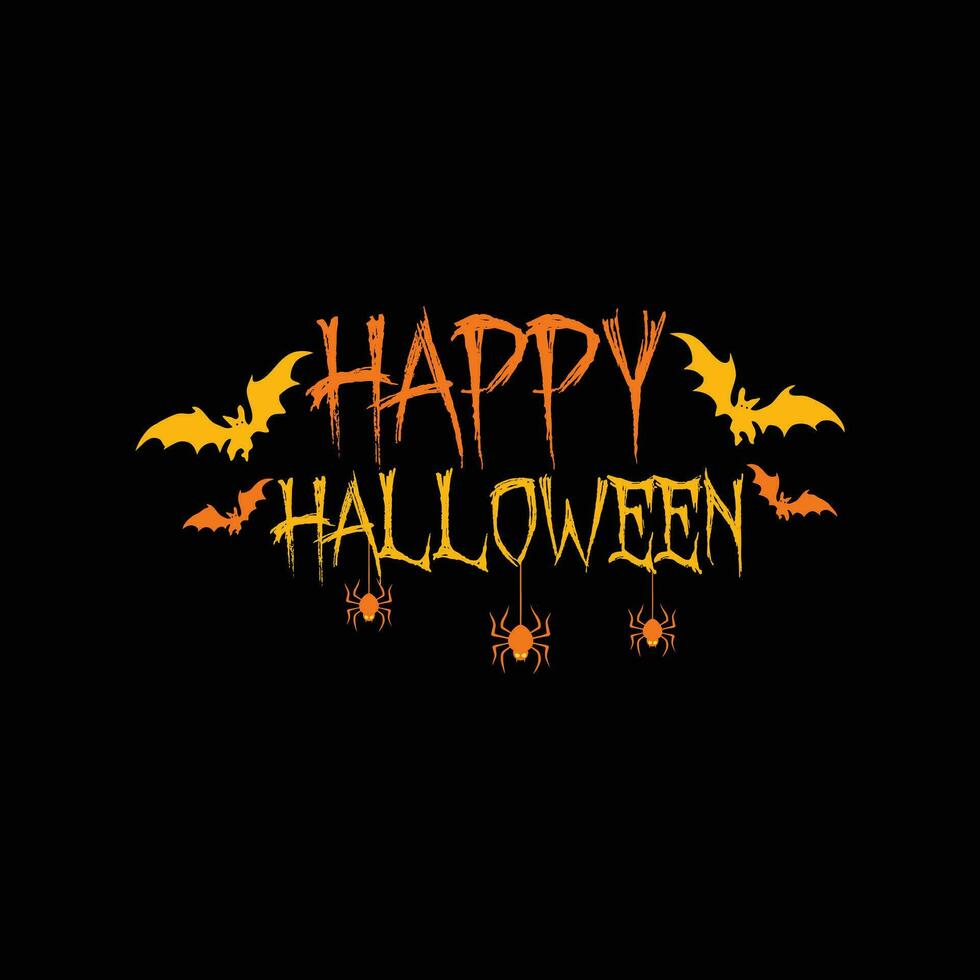 Happy Halloween vector t-shirt design. Halloween t-shirt design. Can be used for Print mugs, sticker designs, greeting cards, posters, bags, and t-shirts.