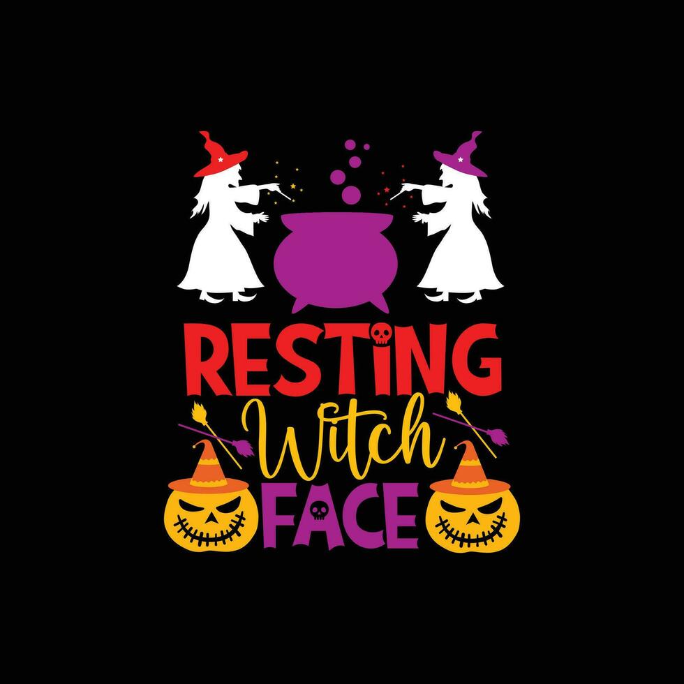 Halloween vector t-shirt design. Halloween t-shirt design. Can be used for Print mugs, sticker designs, greeting cards, posters, bags, and t-shirts.