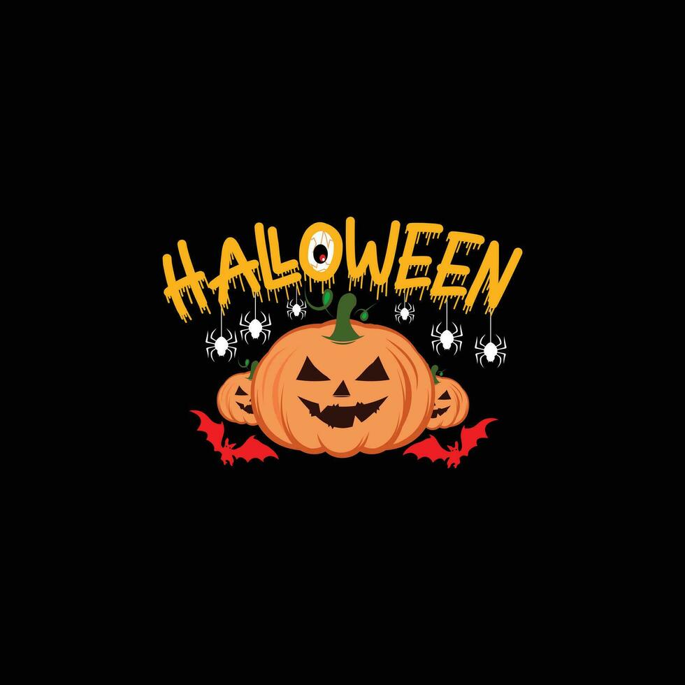Halloween vector t-shirt design. Halloween t-shirt design. Can be used for Print mugs, sticker designs, greeting cards, posters, bags, and t-shirts.