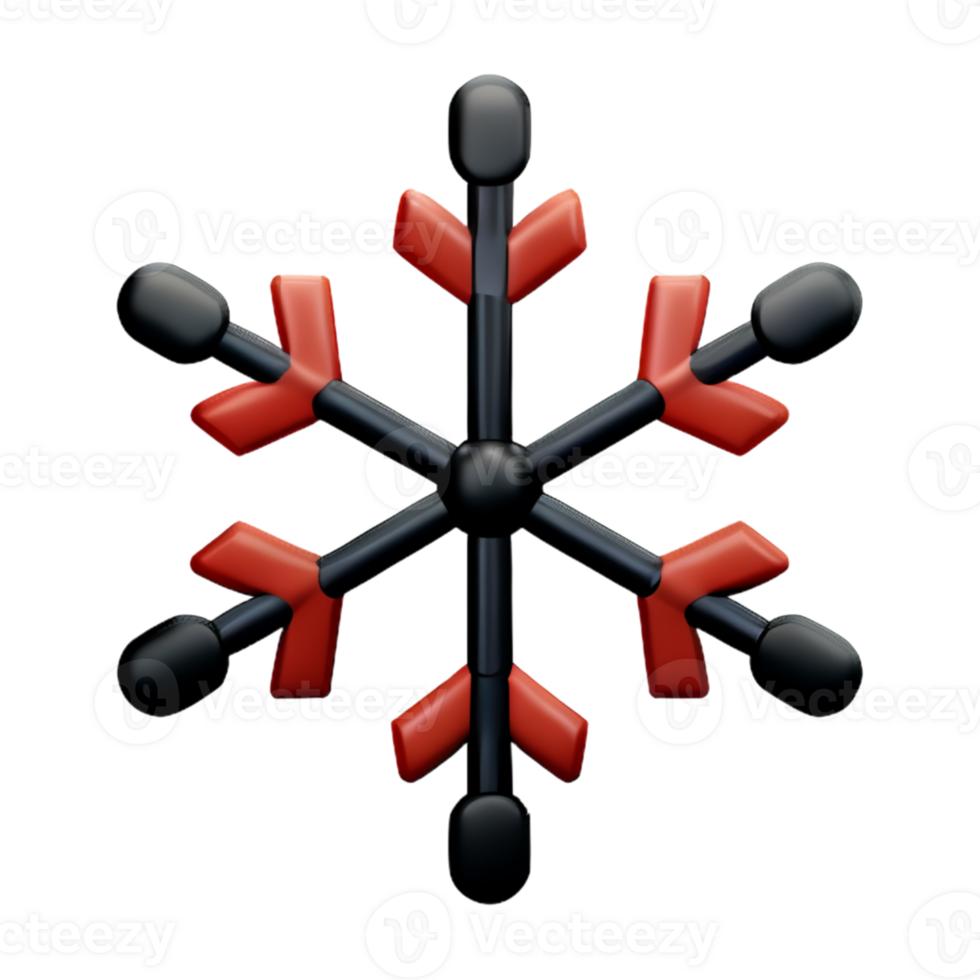 Christmas Snowflake Ice AI Generative png
