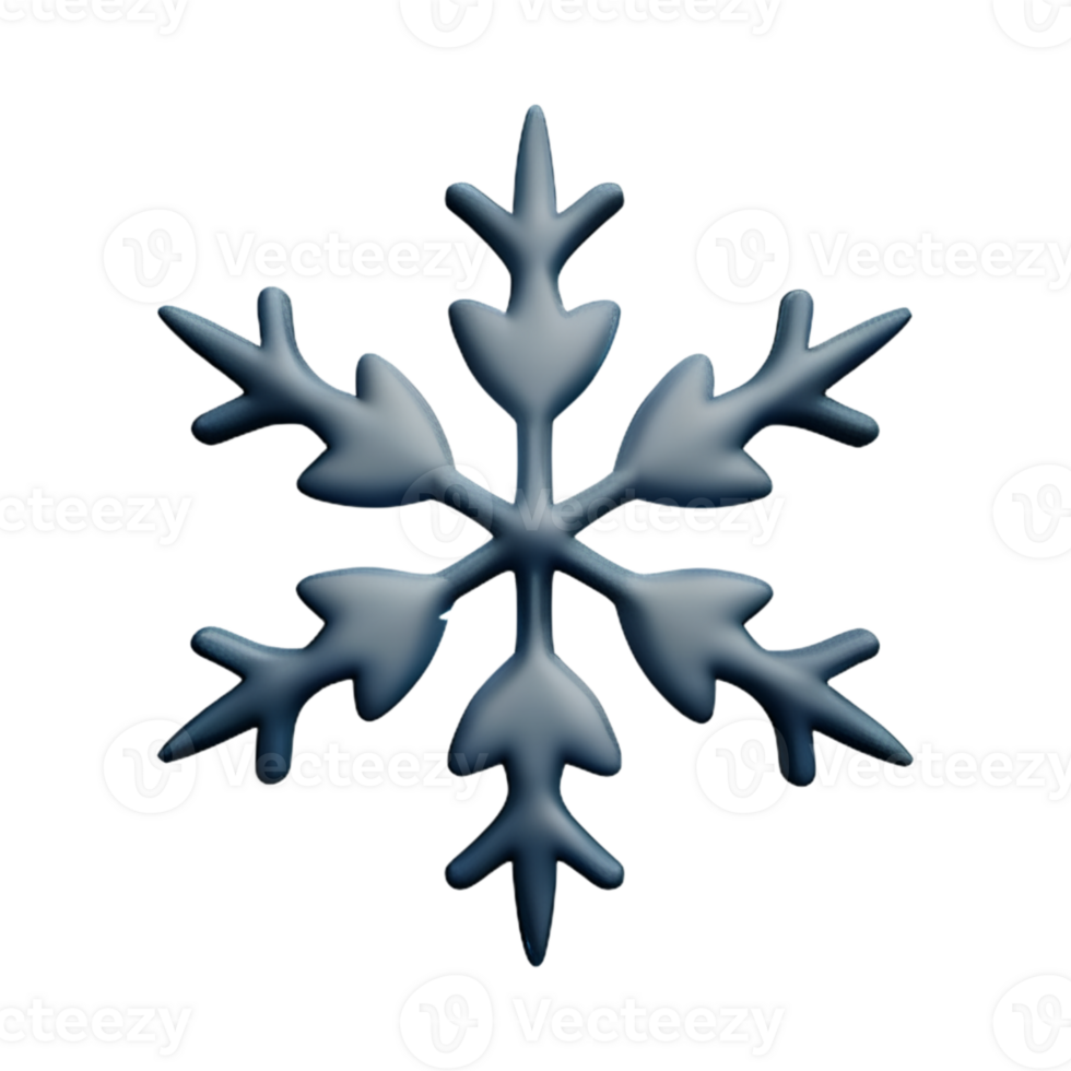 Christmas Snowflake Ice AI Generative png