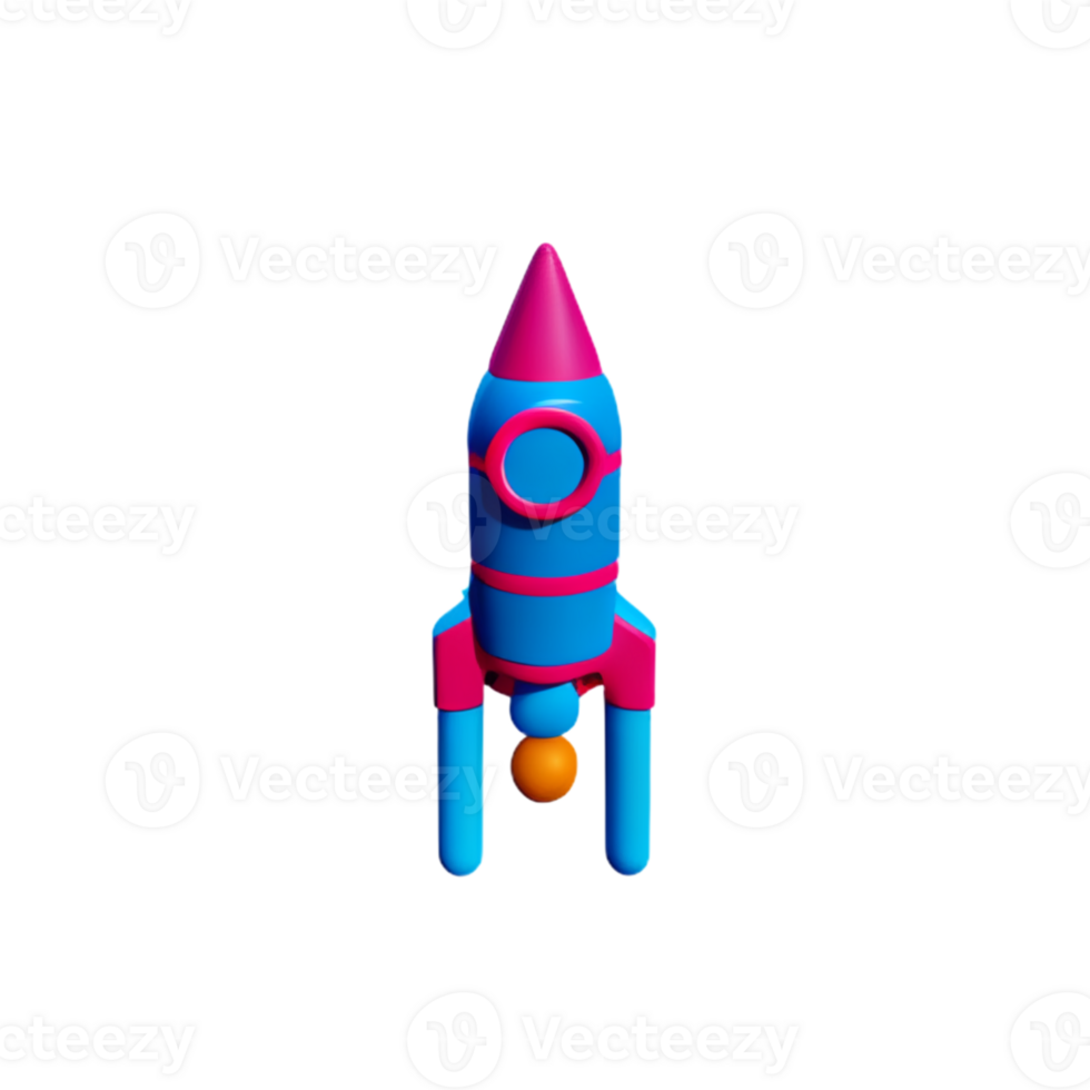 Rocket Startup Space AI Generative png